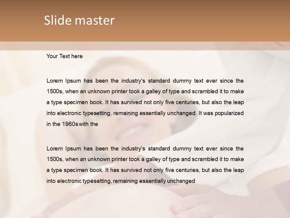 Pregnant Woman Getting Check Up From Doctor PowerPoint Template