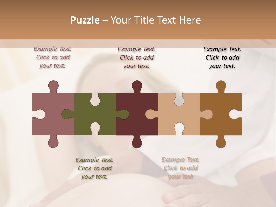 Pregnant Woman Getting Check Up From Doctor PowerPoint Template