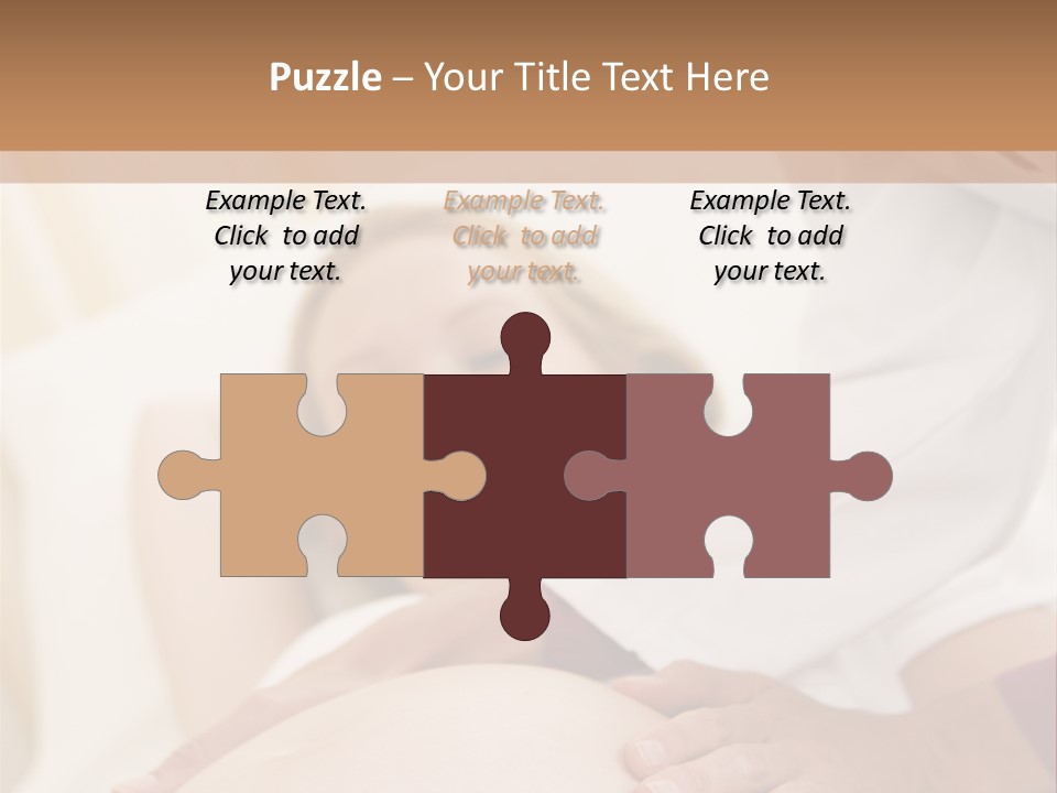 Pregnant Woman Getting Check Up From Doctor PowerPoint Template