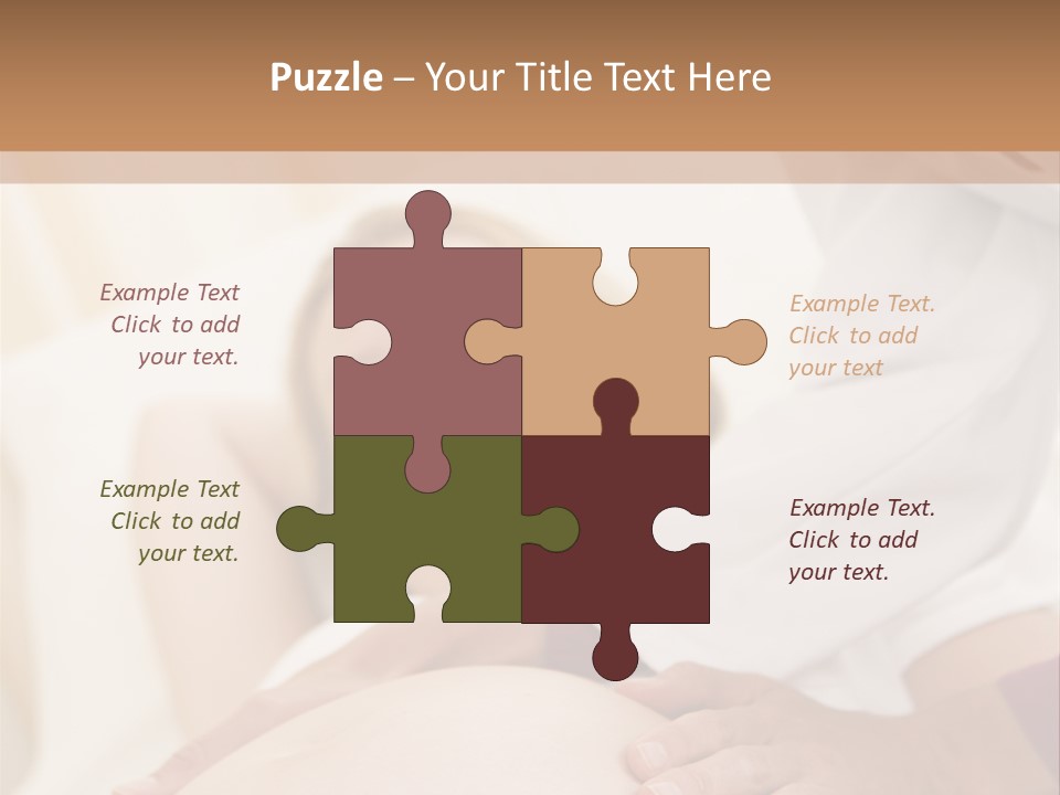 Pregnant Woman Getting Check Up From Doctor PowerPoint Template