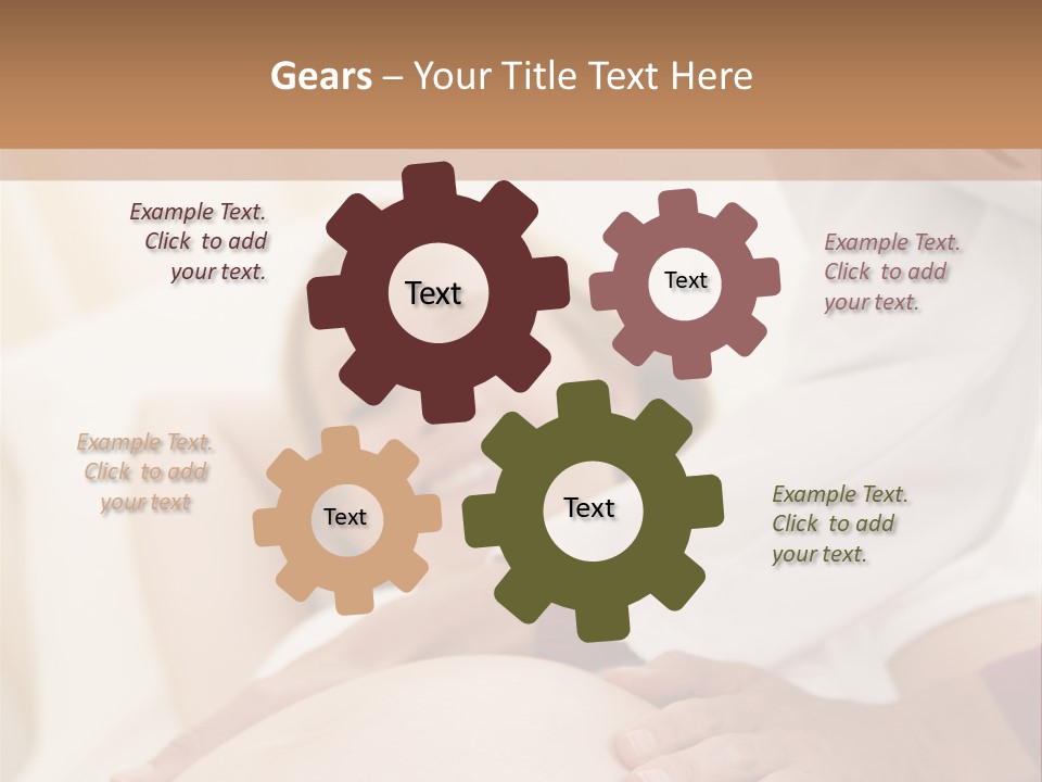 Pregnant Woman Getting Check Up From Doctor PowerPoint Template