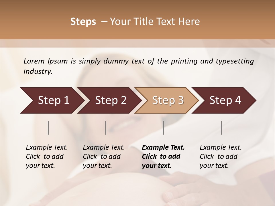 Pregnant Woman Getting Check Up From Doctor PowerPoint Template