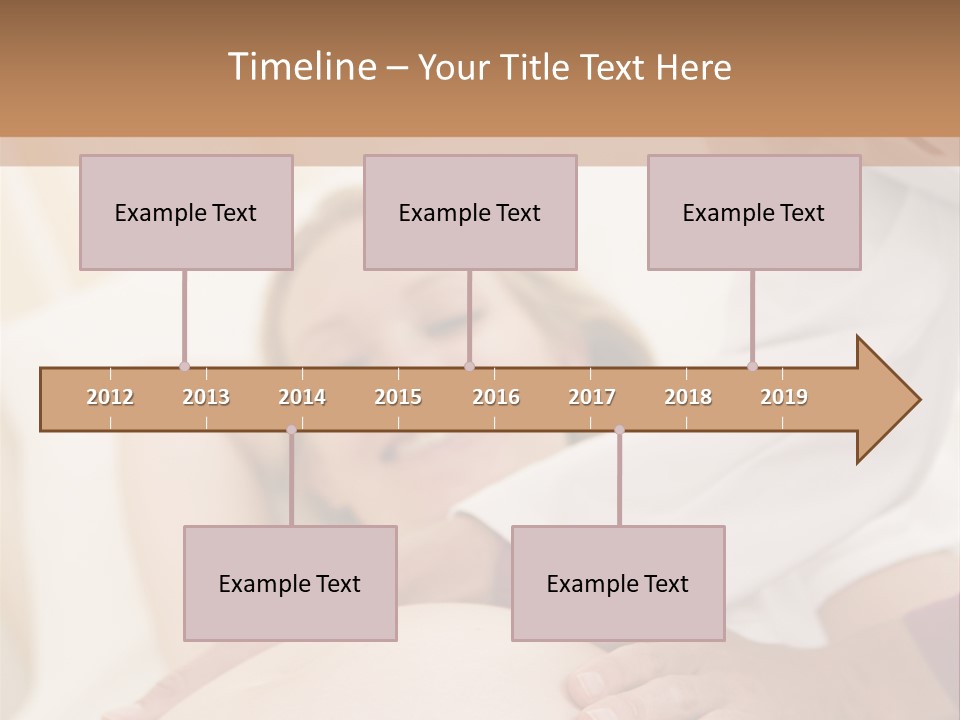Pregnant Woman Getting Check Up From Doctor PowerPoint Template