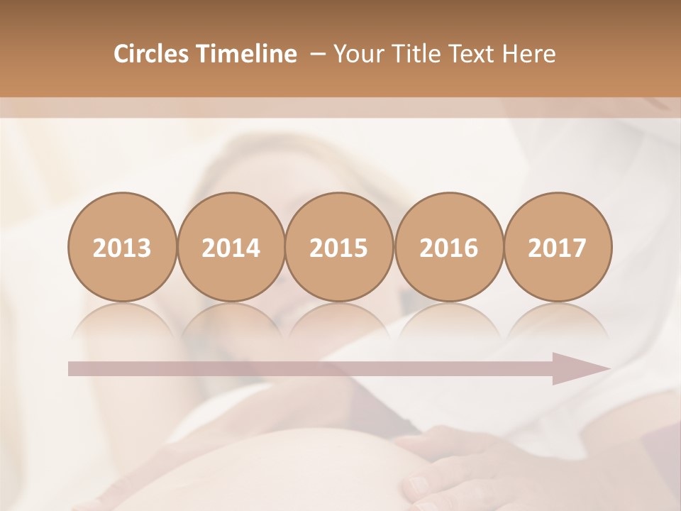 Pregnant Woman Getting Check Up From Doctor PowerPoint Template