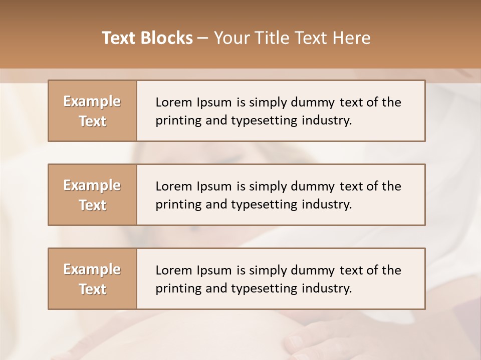 Pregnant Woman Getting Check Up From Doctor PowerPoint Template