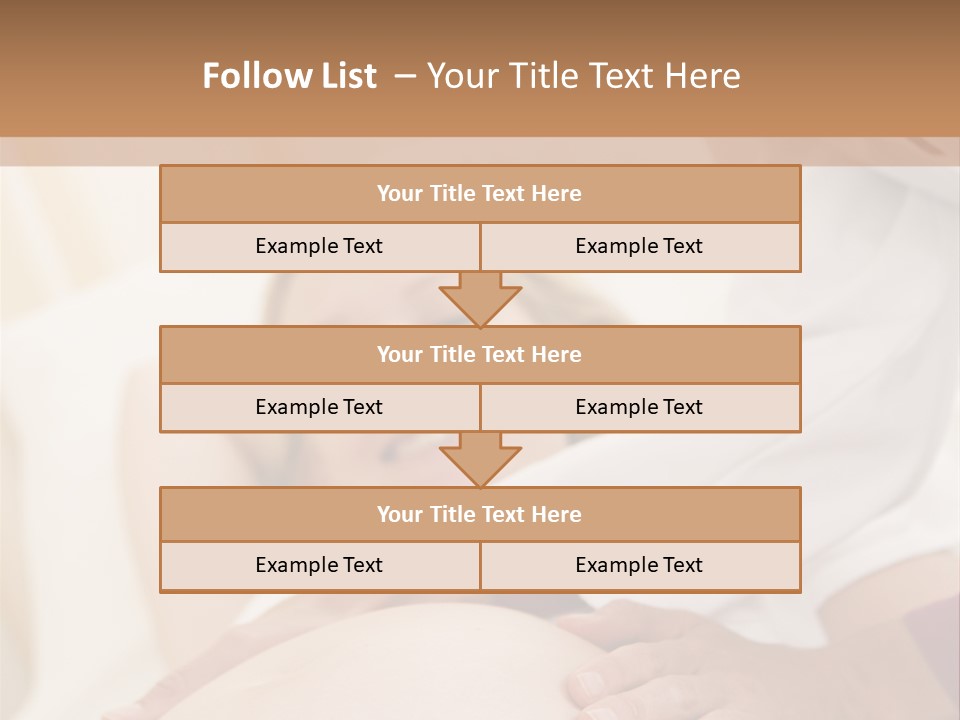 Pregnant Woman Getting Check Up From Doctor PowerPoint Template
