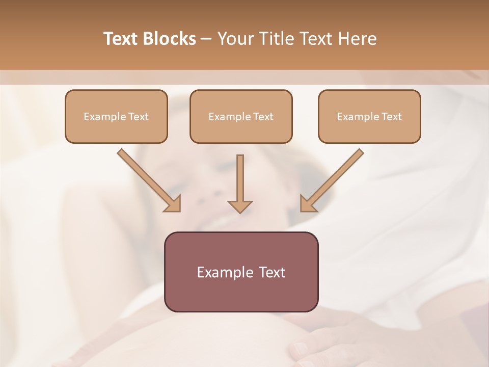 Pregnant Woman Getting Check Up From Doctor PowerPoint Template