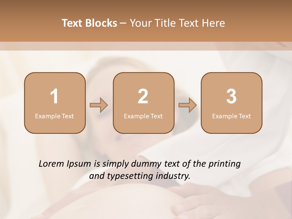 Pregnant Woman Getting Check Up From Doctor PowerPoint Template