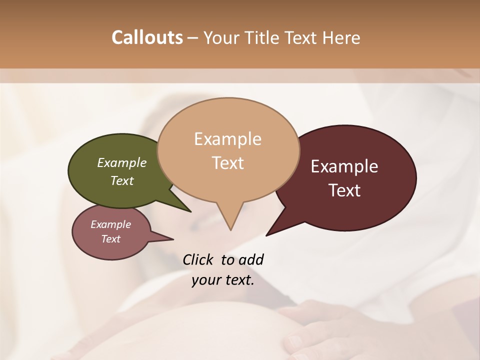Pregnant Woman Getting Check Up From Doctor PowerPoint Template