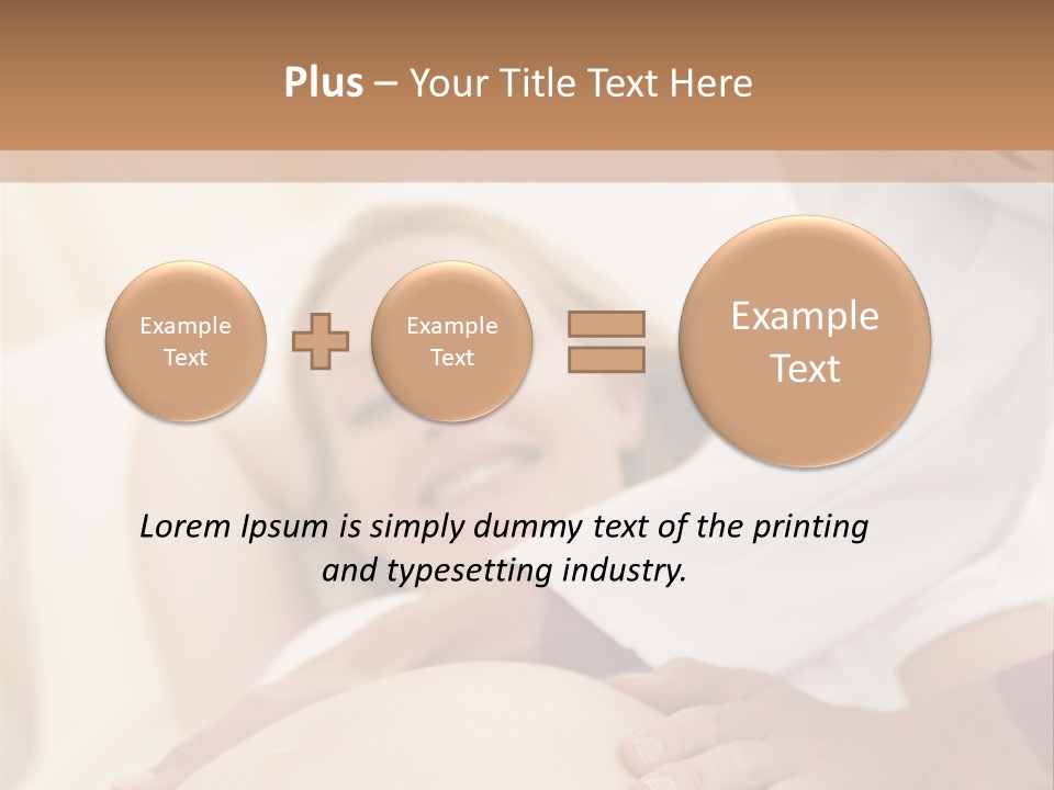 Pregnant Woman Getting Check Up From Doctor PowerPoint Template