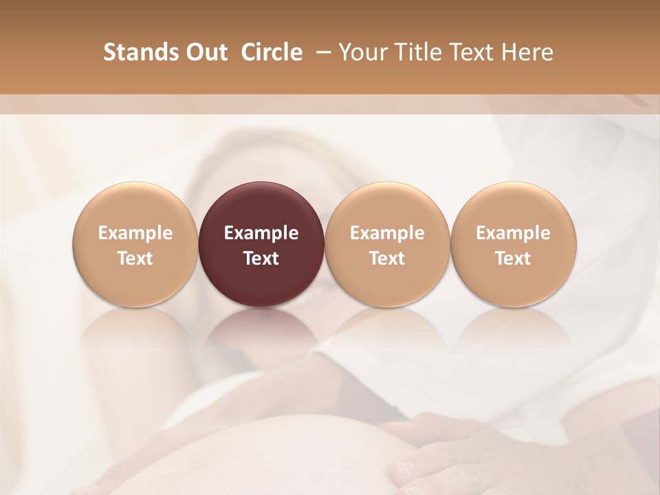 Pregnant Woman Getting Check Up From Doctor PowerPoint Template