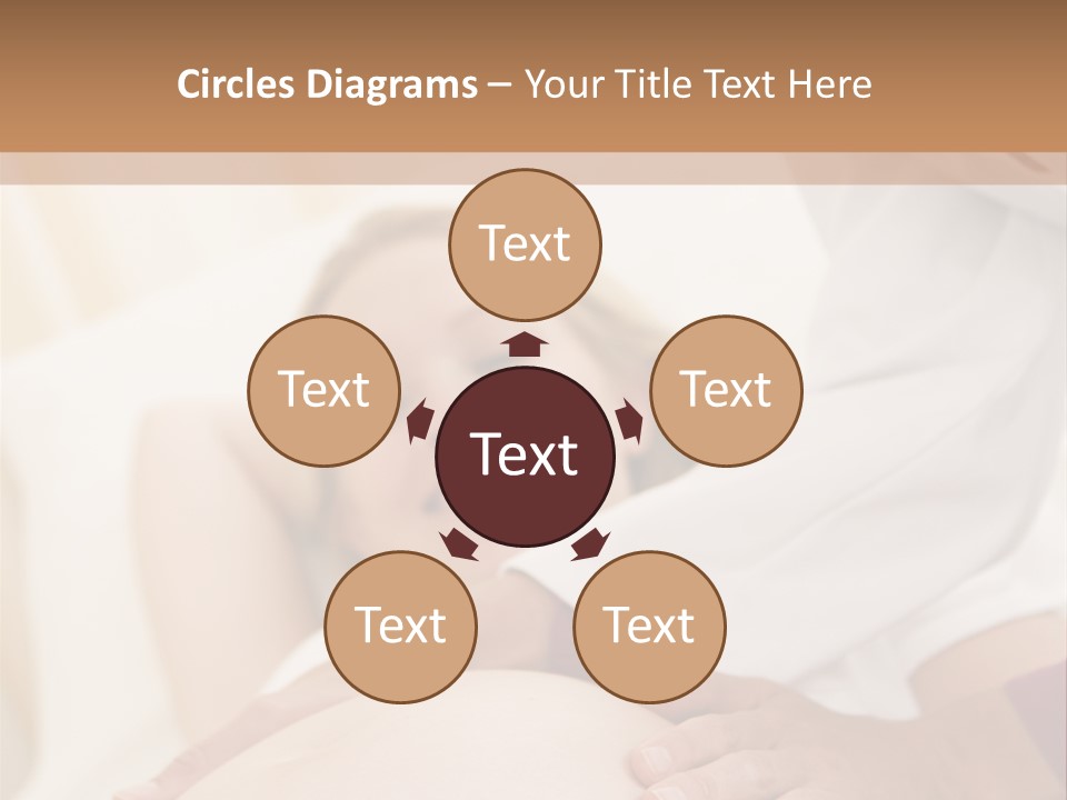 Pregnant Woman Getting Check Up From Doctor PowerPoint Template