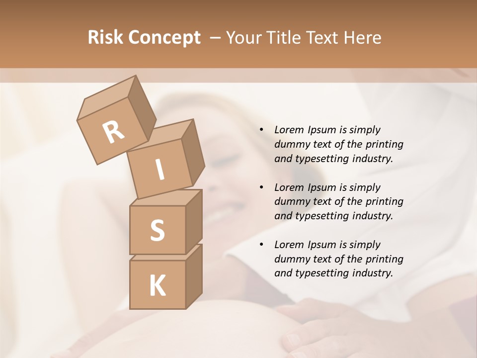 Pregnant Woman Getting Check Up From Doctor PowerPoint Template