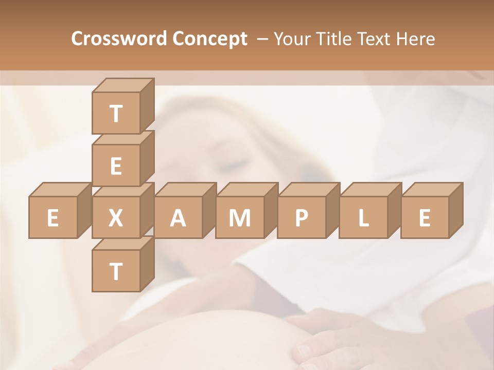 Pregnant Woman Getting Check Up From Doctor PowerPoint Template