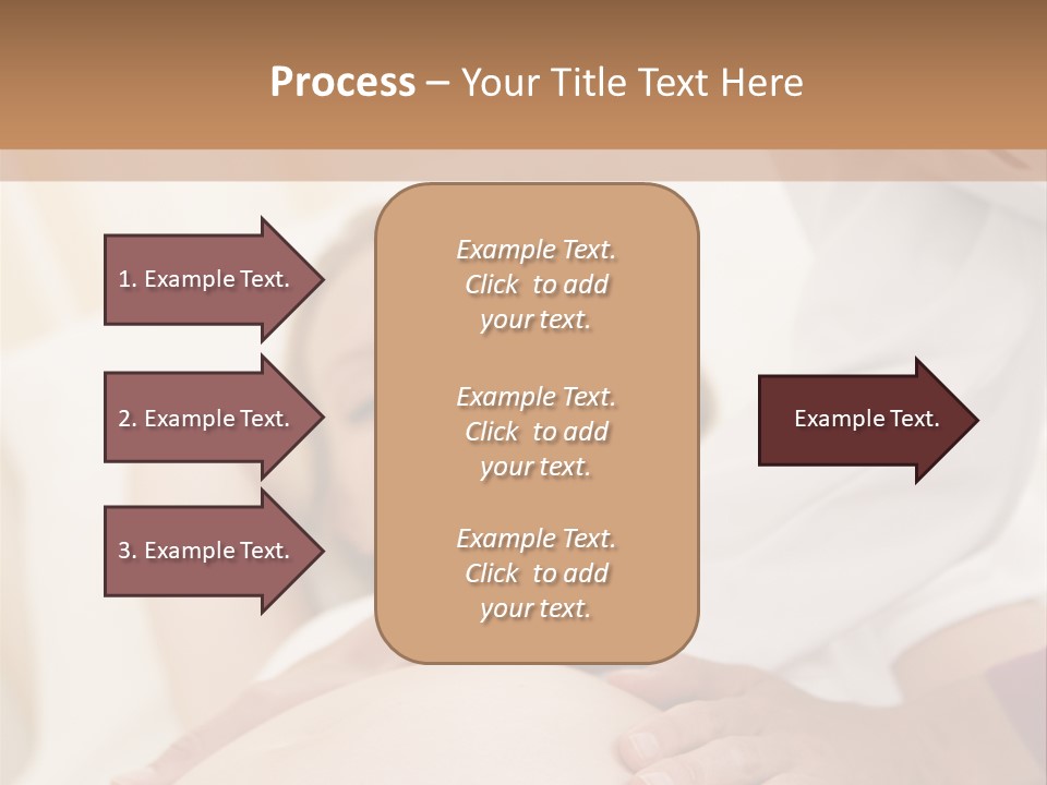 Pregnant Woman Getting Check Up From Doctor PowerPoint Template