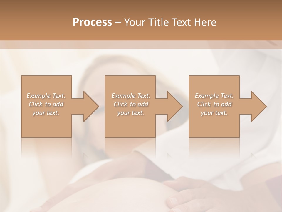 Pregnant Woman Getting Check Up From Doctor PowerPoint Template
