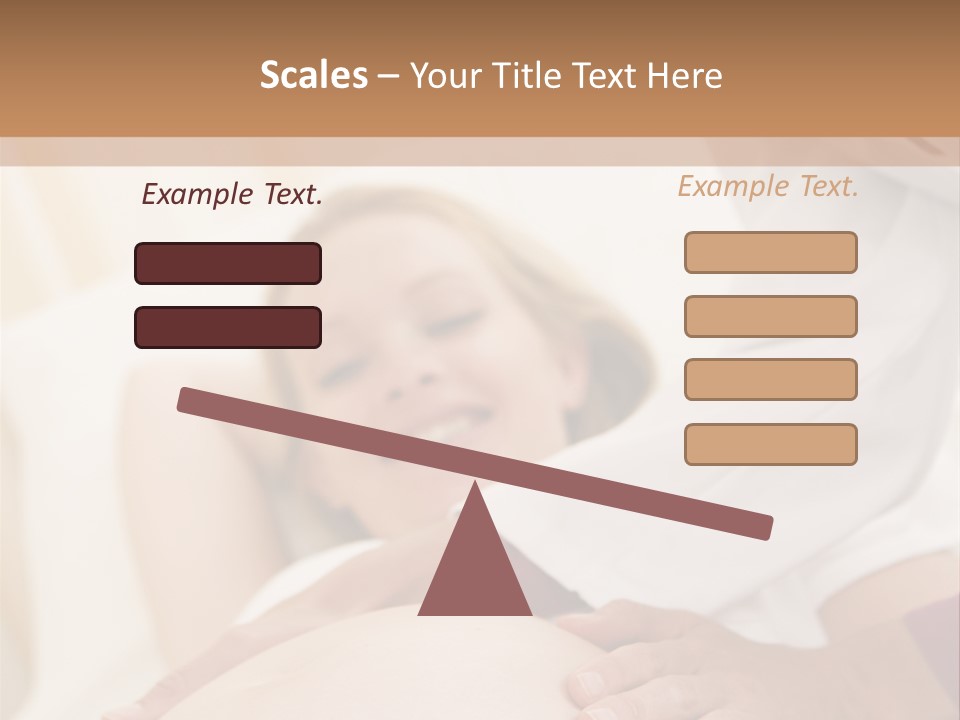 Pregnant Woman Getting Check Up From Doctor PowerPoint Template