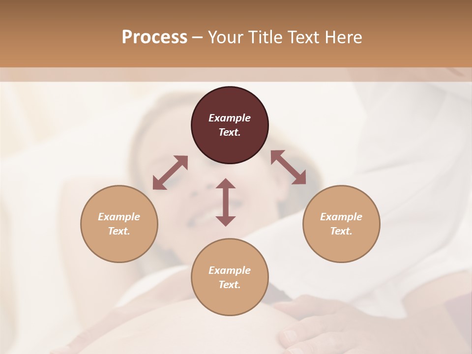 Pregnant Woman Getting Check Up From Doctor PowerPoint Template