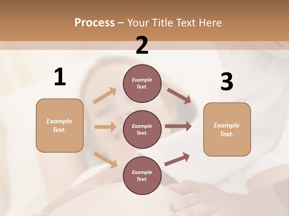 Pregnant Woman Getting Check Up From Doctor PowerPoint Template