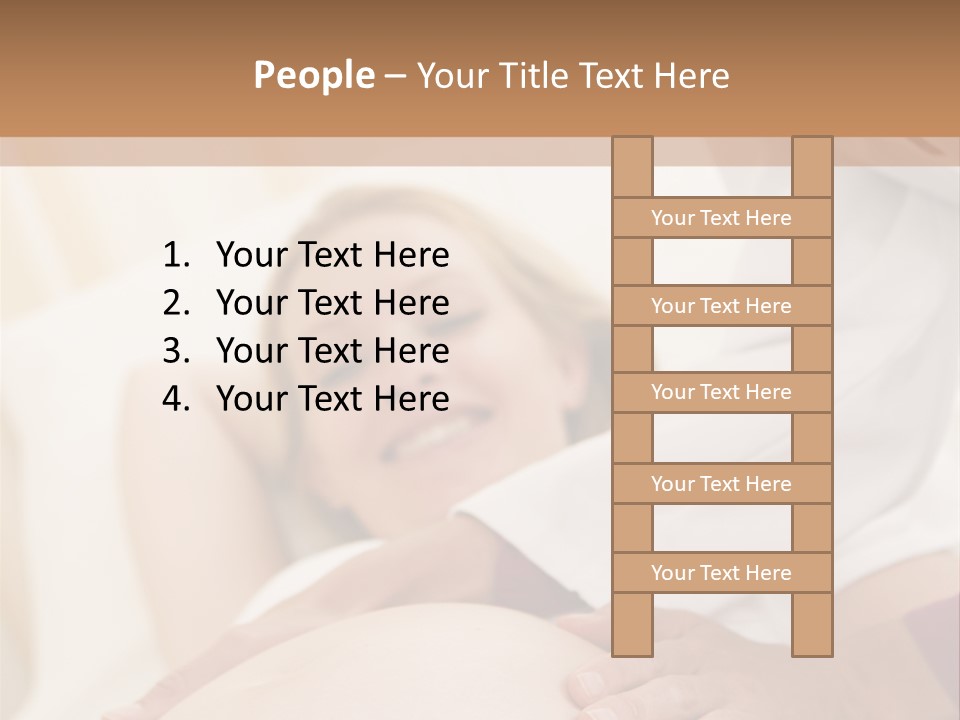 Pregnant Woman Getting Check Up From Doctor PowerPoint Template