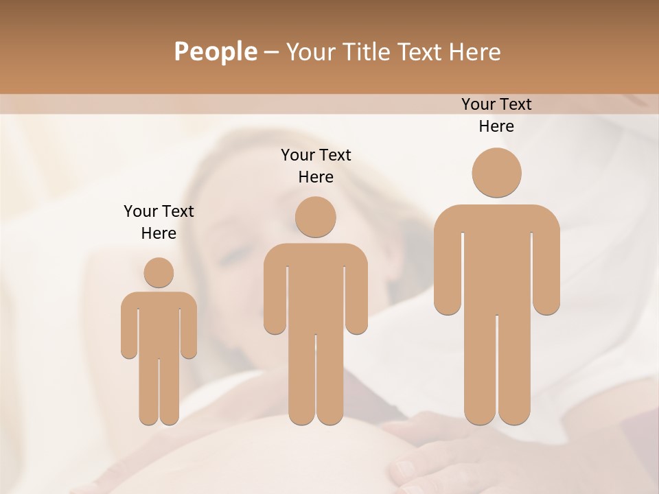 Pregnant Woman Getting Check Up From Doctor PowerPoint Template