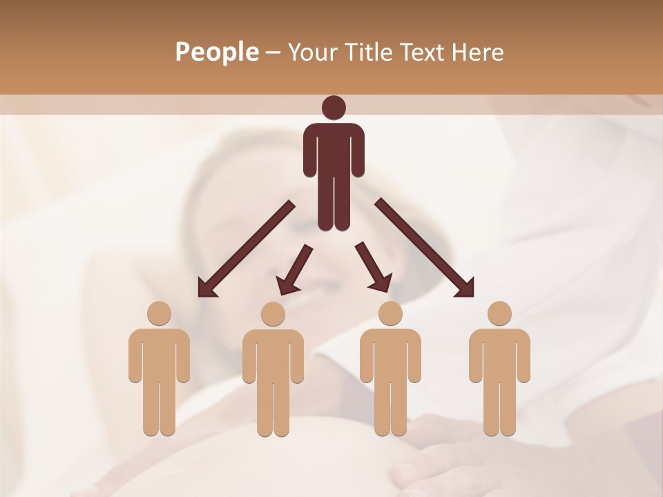 Pregnant Woman Getting Check Up From Doctor PowerPoint Template