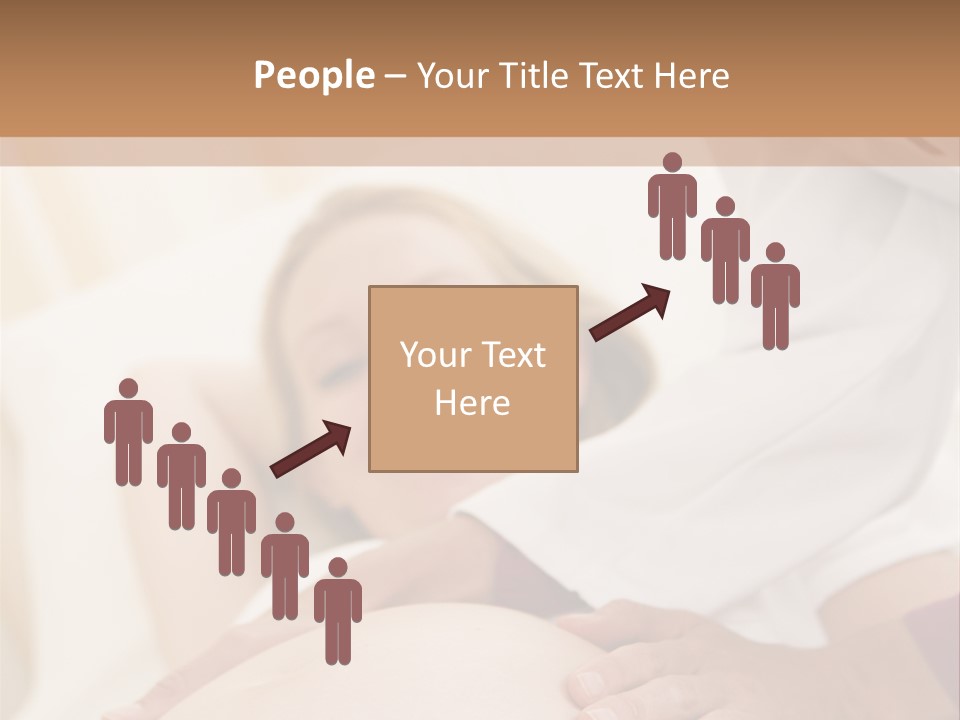 Pregnant Woman Getting Check Up From Doctor PowerPoint Template