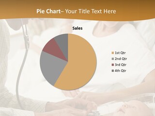 Doctor Checking Baby's Heartbeat With New Mother Watching And Smiling PowerPoint Template