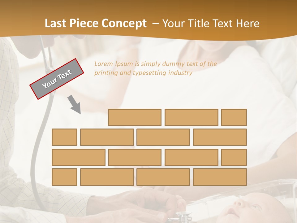 Doctor Checking Baby's Heartbeat With New Mother Watching And Smiling PowerPoint Template