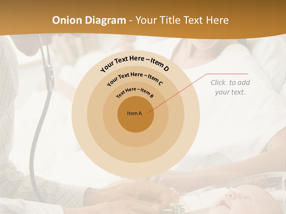 Doctor Checking Baby's Heartbeat With New Mother Watching And Smiling PowerPoint Template