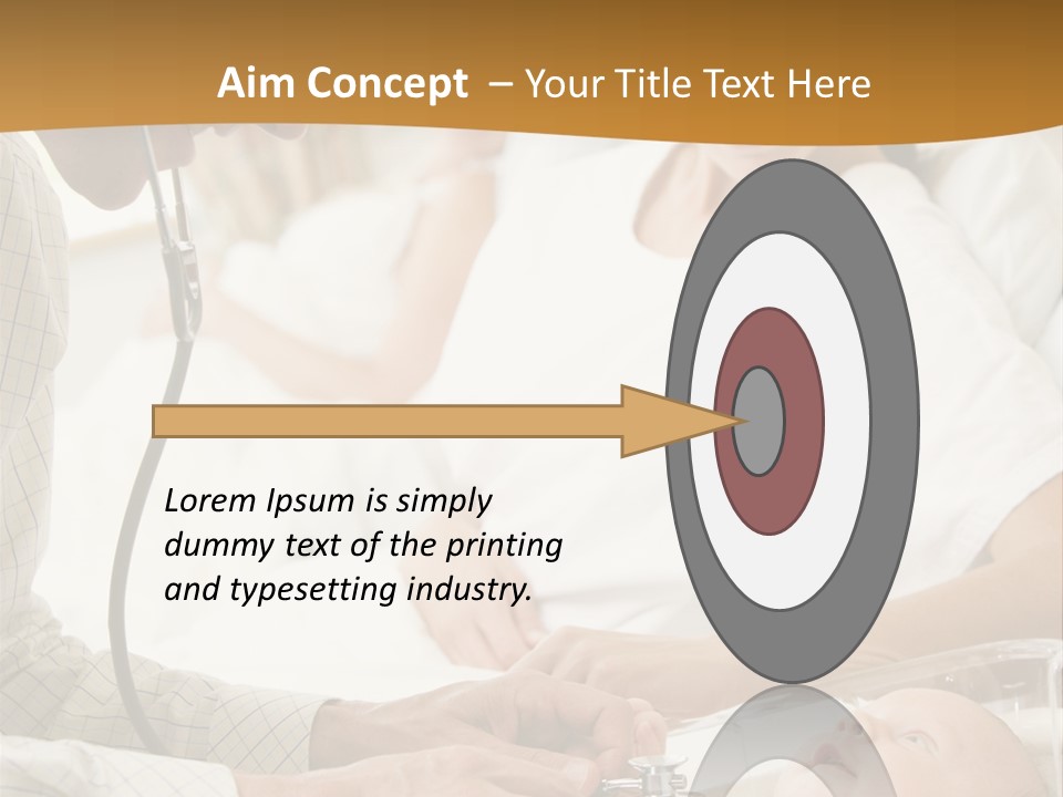 Doctor Checking Baby's Heartbeat With New Mother Watching And Smiling PowerPoint Template