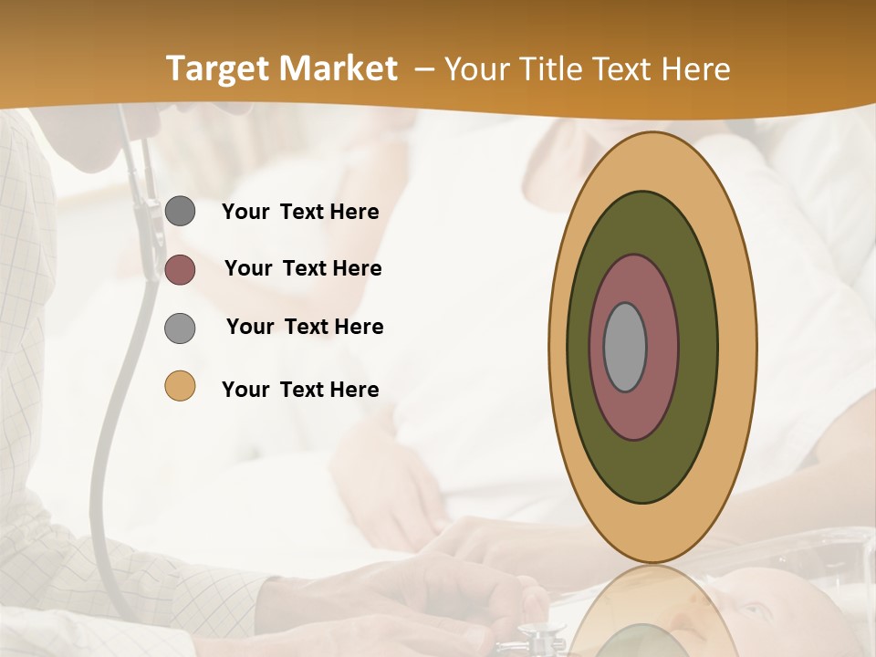 Doctor Checking Baby's Heartbeat With New Mother Watching And Smiling PowerPoint Template