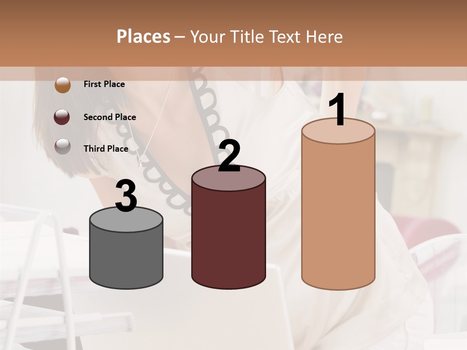 Pregnant Woman In Home Office With A Sore Back PowerPoint Template