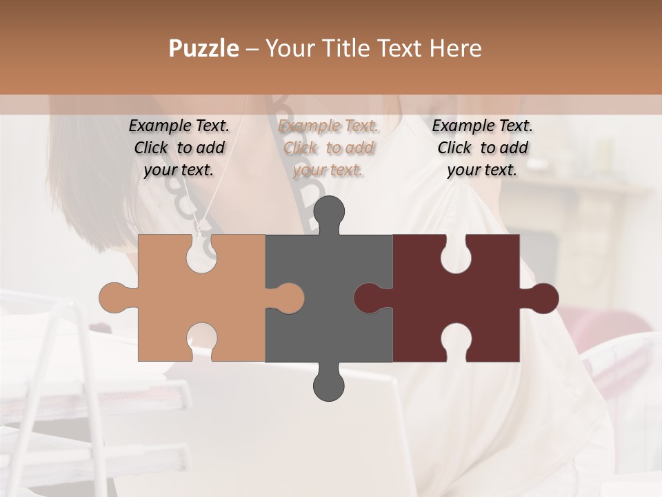 Pregnant Woman In Home Office With A Sore Back PowerPoint Template