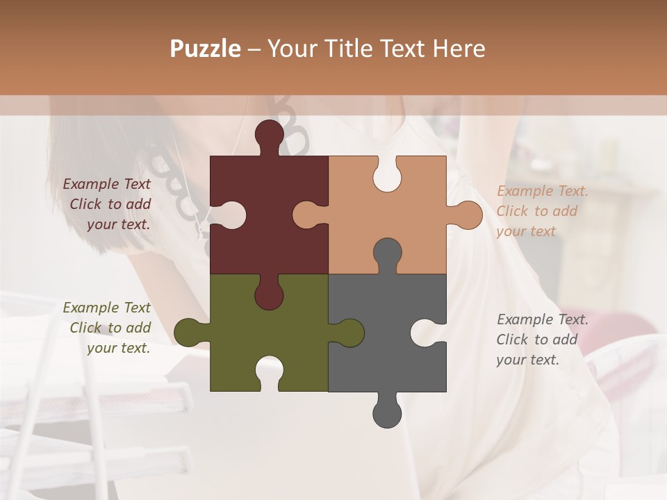 Pregnant Woman In Home Office With A Sore Back PowerPoint Template