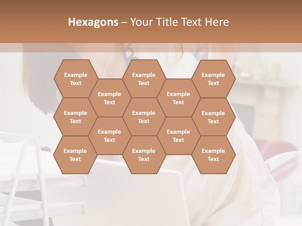 Pregnant Woman In Home Office With A Sore Back PowerPoint Template