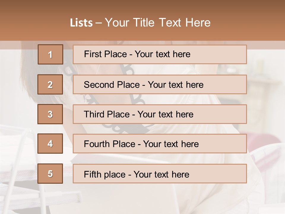 Pregnant Woman In Home Office With A Sore Back PowerPoint Template