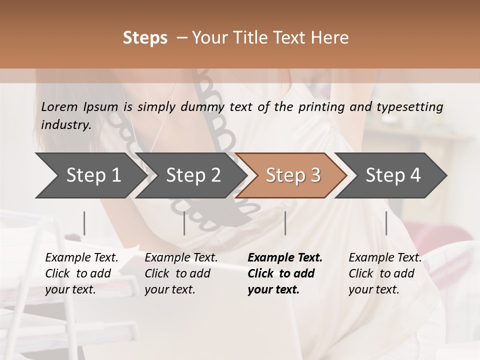 Pregnant Woman In Home Office With A Sore Back PowerPoint Template