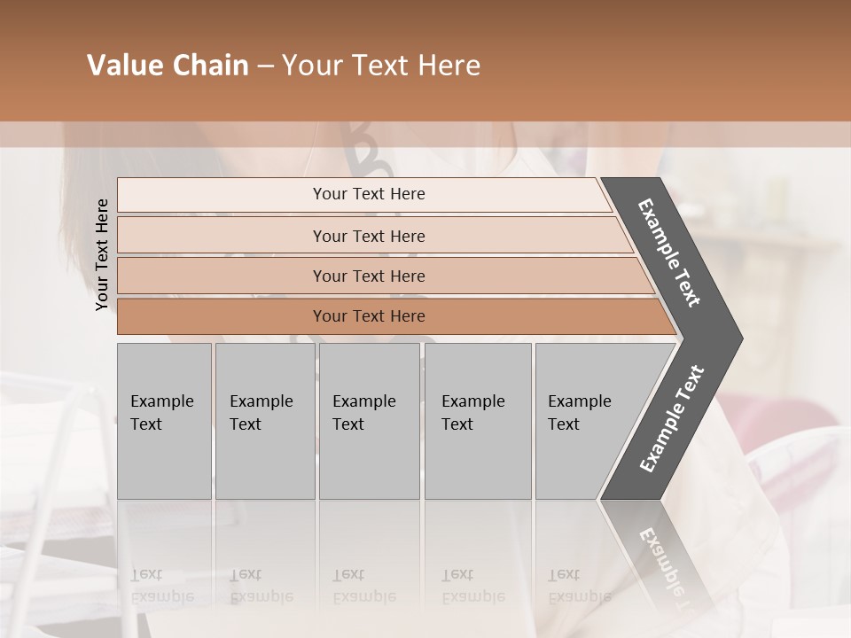 Pregnant Woman In Home Office With A Sore Back PowerPoint Template