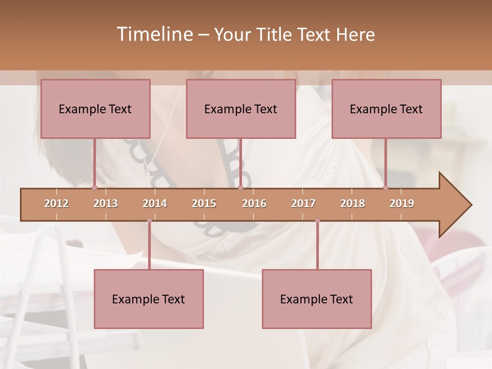 Pregnant Woman In Home Office With A Sore Back PowerPoint Template