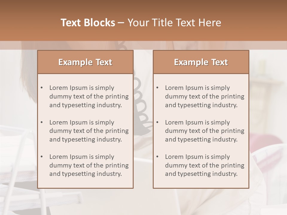 Pregnant Woman In Home Office With A Sore Back PowerPoint Template