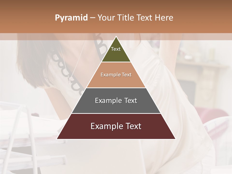 Pregnant Woman In Home Office With A Sore Back PowerPoint Template