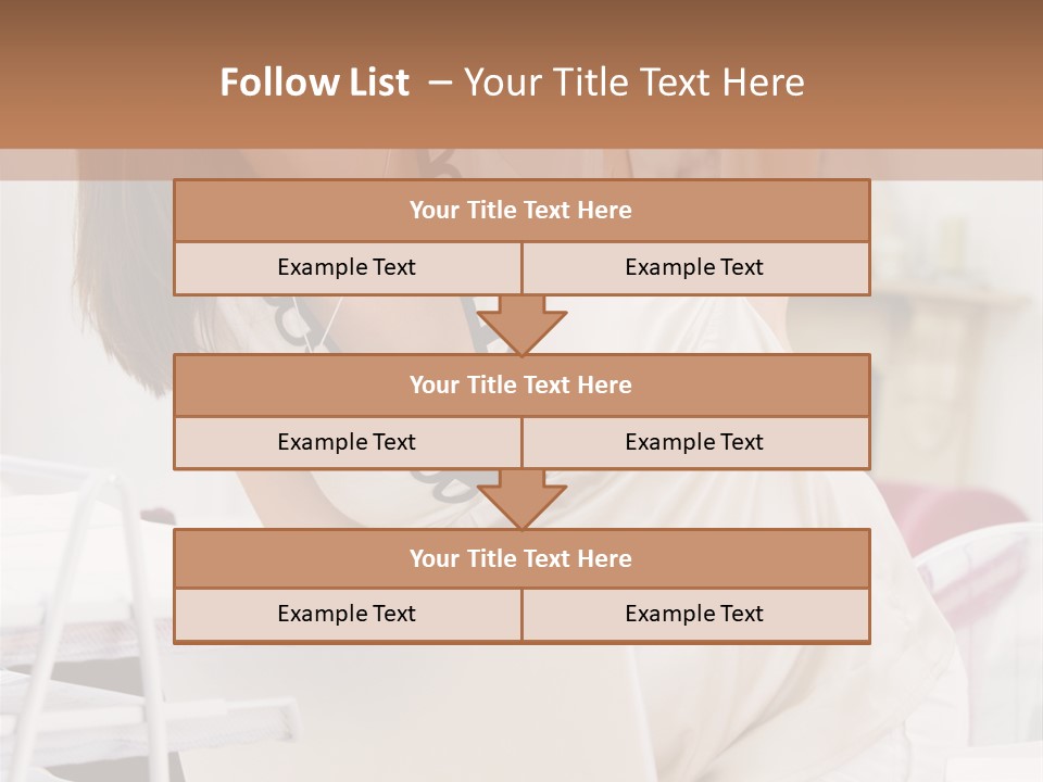 Pregnant Woman In Home Office With A Sore Back PowerPoint Template