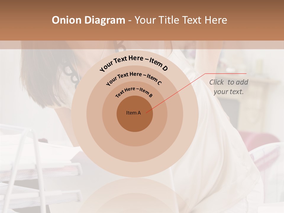 Pregnant Woman In Home Office With A Sore Back PowerPoint Template