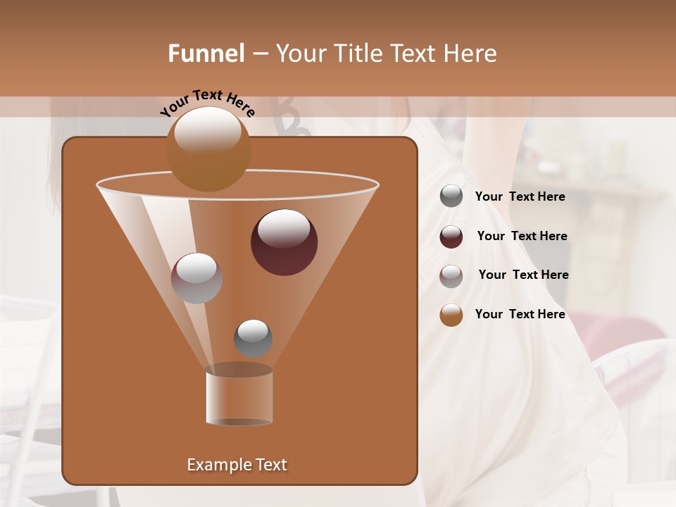 Pregnant Woman In Home Office With A Sore Back PowerPoint Template