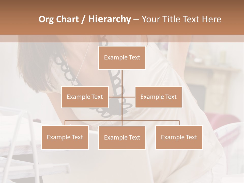 Pregnant Woman In Home Office With A Sore Back PowerPoint Template