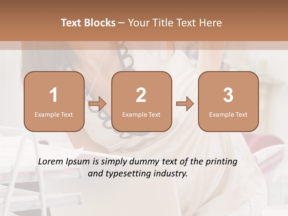 Pregnant Woman In Home Office With A Sore Back PowerPoint Template
