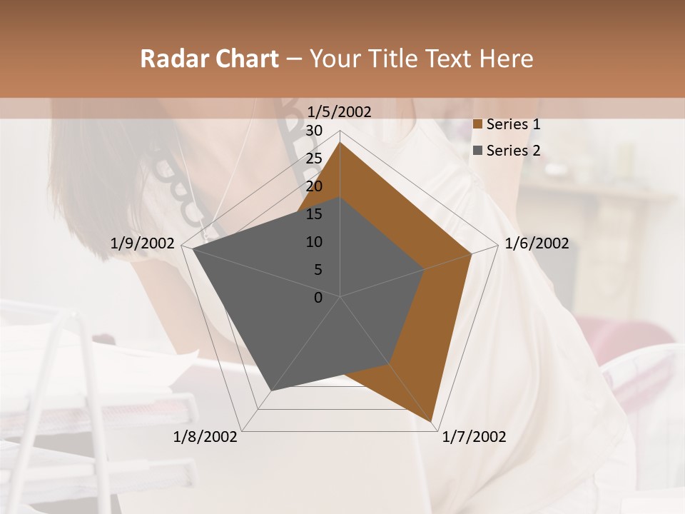 Pregnant Woman In Home Office With A Sore Back PowerPoint Template