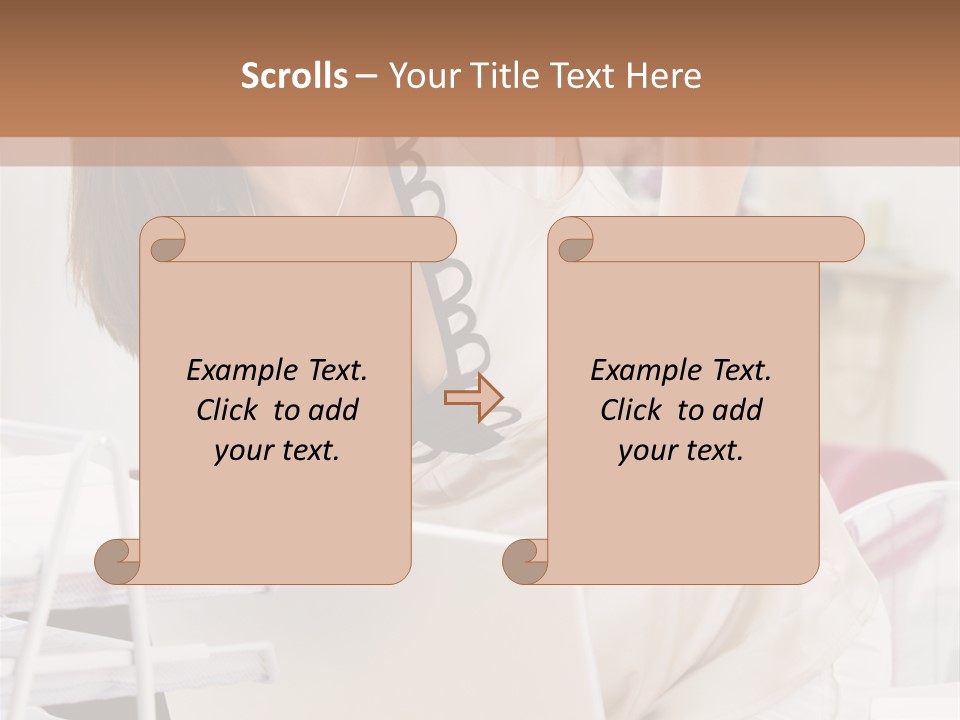 Pregnant Woman In Home Office With A Sore Back PowerPoint Template