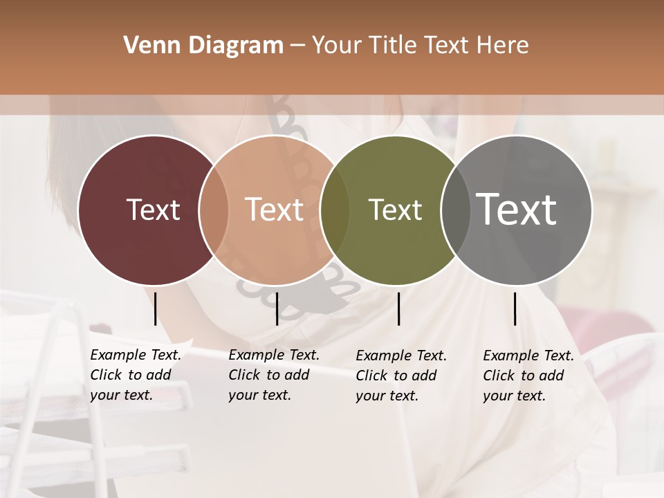 Pregnant Woman In Home Office With A Sore Back PowerPoint Template